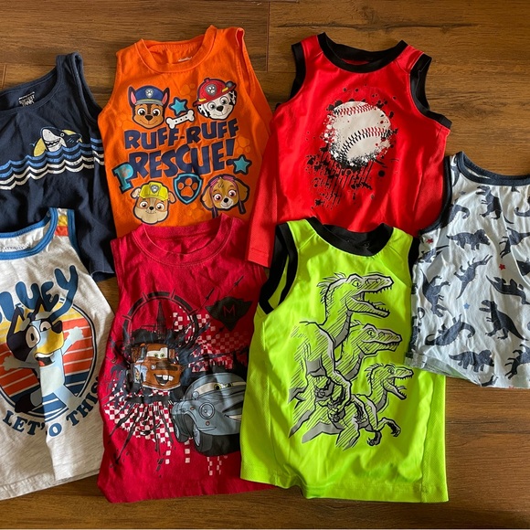 jumping beans Other - Jumping Beans Kids Tank Tops - Orange, Red, Green, Blue